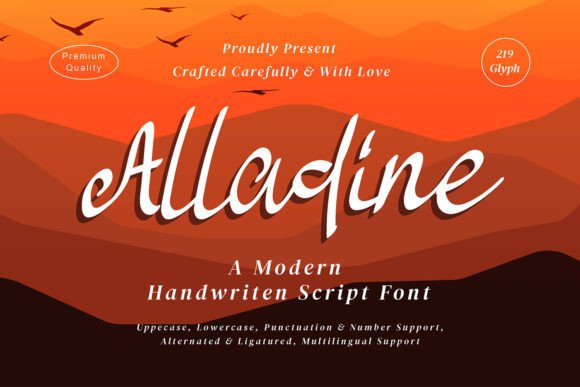 Alladine: A Premium Script Font for Scroll-Stopping Brand Content