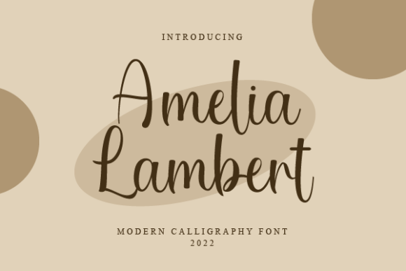 Amelia Lambert: A Script Font for Campaigns That Stand Out