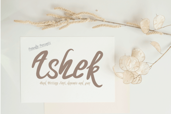 Ashek: A Script Font That Breathes With Your Words