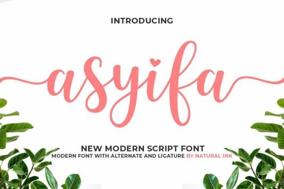 Asyifa: A Beautiful Script Font for Handmade Creators