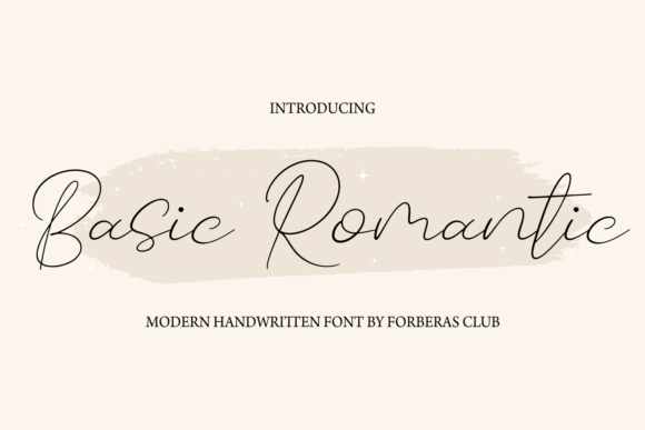 Basic Romantic: A Handwritten Font for Digital Warmth
