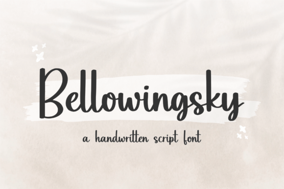 Bellowingsky: A Modern Handwritten Font for Campaign Visuals
