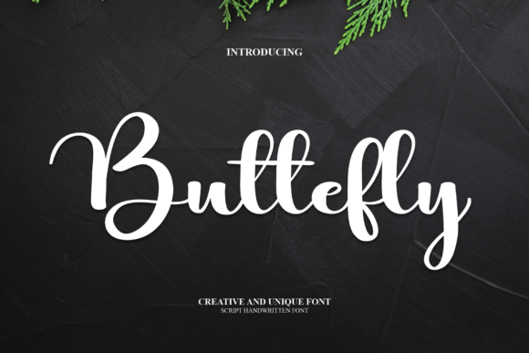 Buttefly: A Beautiful Script Font for Digital Design