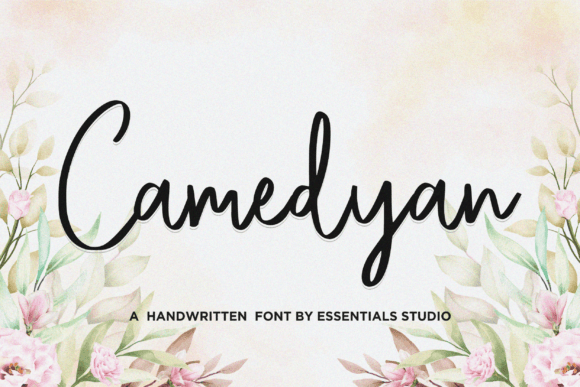 Camedyan: A Sweet, Cursive Handwritten Font for Warm Brand Identities