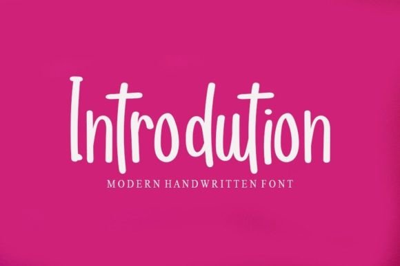 Introdution: A Delicate Handwritten Font for Digital Charm