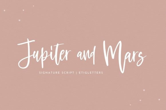 Jupiter and Mars: A Handwritten Font That Elevates Digital Branding