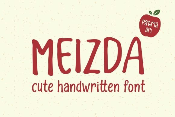 Meizda: A Handwritten Font That Feels Like a Quiet Conversation