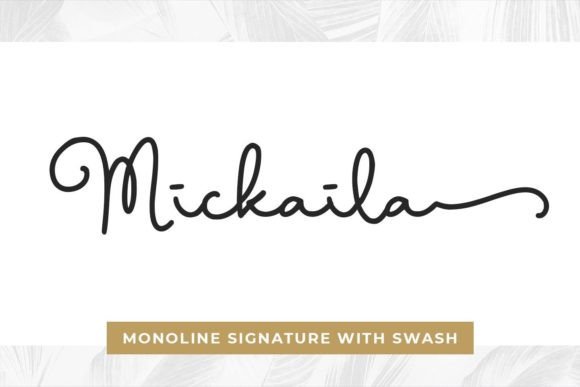 Mickaila: A Signature Script Font That Elevates Real Small Business Branding