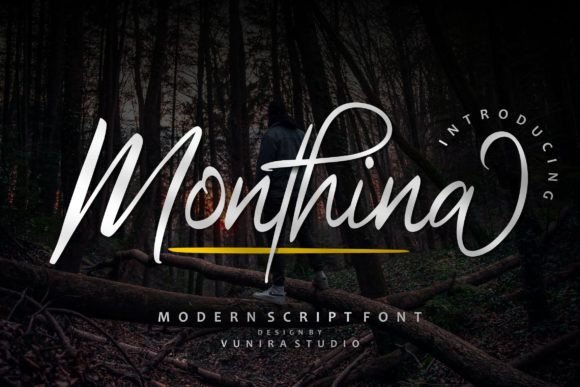 Monthina: A Handwritten Font That Feels Like a Quiet Conversation