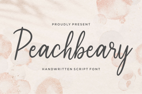 Peachbeary: A Handwritten Font for Digital Branding and Web Design