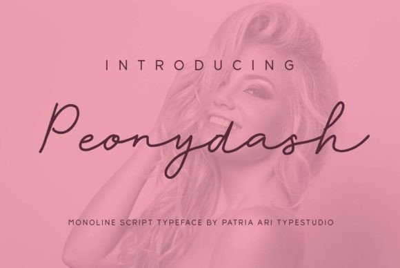 Peonydash: A Handwritten Font That Feels Like Your Best Craft Project