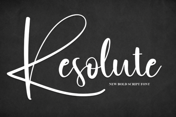 Resolute Handwritten Font for Crafters & Sellers