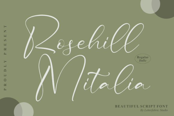 Rosehill Mitalia: A Script Font for Digital Design