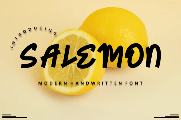 Salemon: A Handwritten Font That Feels Like It Belongs