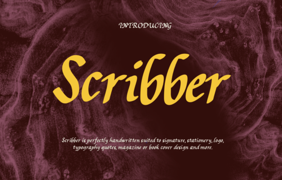 Scribber: A Font That Breathes Life Into Editorial Design