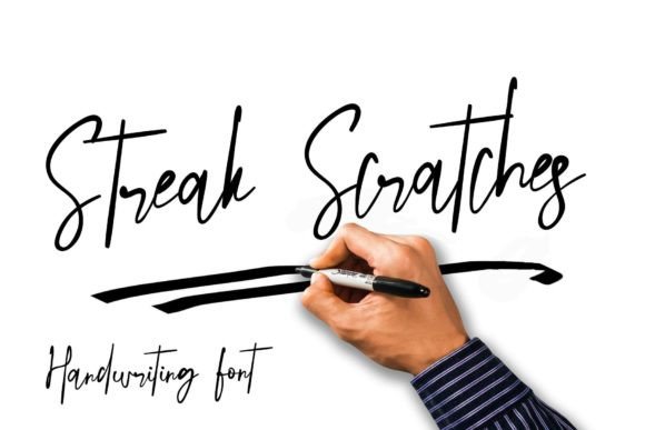Streak Scratches: A Handwritten Font for Editorial Expression
