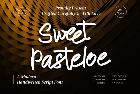 Sweet Pasteloe: A Joyful Script Font for Handmade Labels & Printables