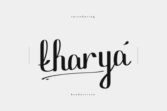 Tharya: A Handwritten Font That Makes Your Brand Feel Human