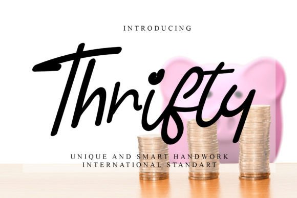 Thrifty Font: Elegant Handwritten Style for Small Business Branding