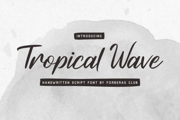 Tropical Wave: A Refined Script Font for Elegant Brand Identity