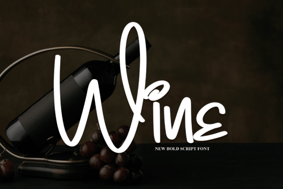 Wine Handwritten Font for Crafters & Small Shop Owners