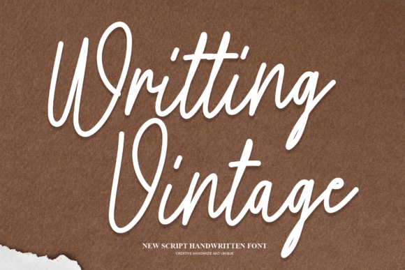 Writting Vintage: A Handwritten Font That Breathes Life Into Editorial Design